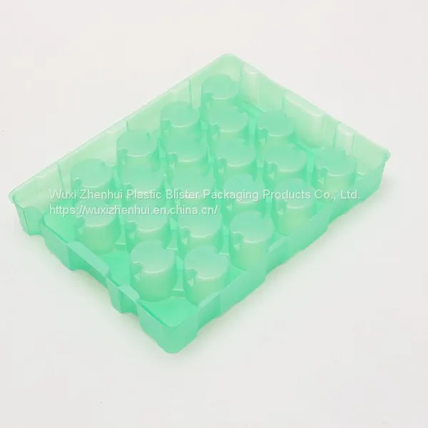 Green PET Thermoformed Plastic Transit Blister Trays photo-2