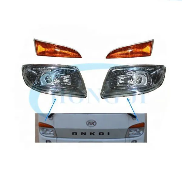 Bus Body Parts Auto Auto Lamp System LED Head Light 5-0088 Head Lamp for Ankai Foton Bus