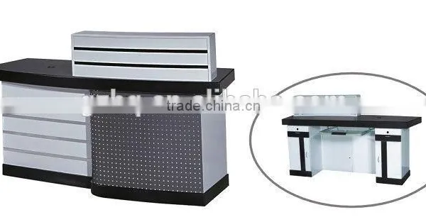 Top Quality Hair Salon Equipment Cheap Beauty Salon Check Out Reception Wooden Checkout Counter photo-2