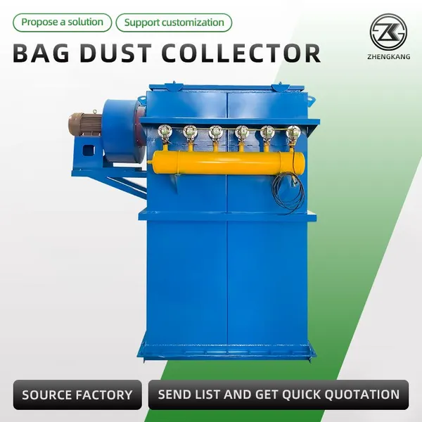 High Flow Industrial Pulse Jet Bag Dust Collector Automatic Cleaning Baghouse Dust Removal Equipment photo-2