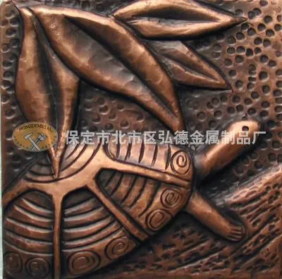 Copper Wall Tiles, Factory-supplied Handcrafted Pure Copper Decorative Wall Tiles for Processing and Custom Manufacturing photo-3