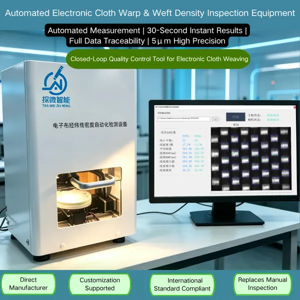 Tanwei Intelligent Electronic Fabric (glass Fiber Cloth) Warp and Weft Thread Density, Width, and Gap Area Automated Inspection Equipment