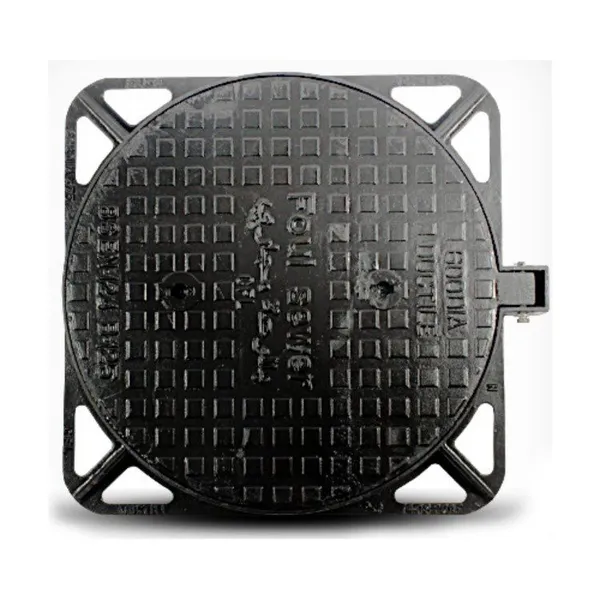 Iron 40 Tons Loading Capacity EN124 500*600 Single Double Seal Durable Square Triangular Manhole Covers for Parking Safety photo-2