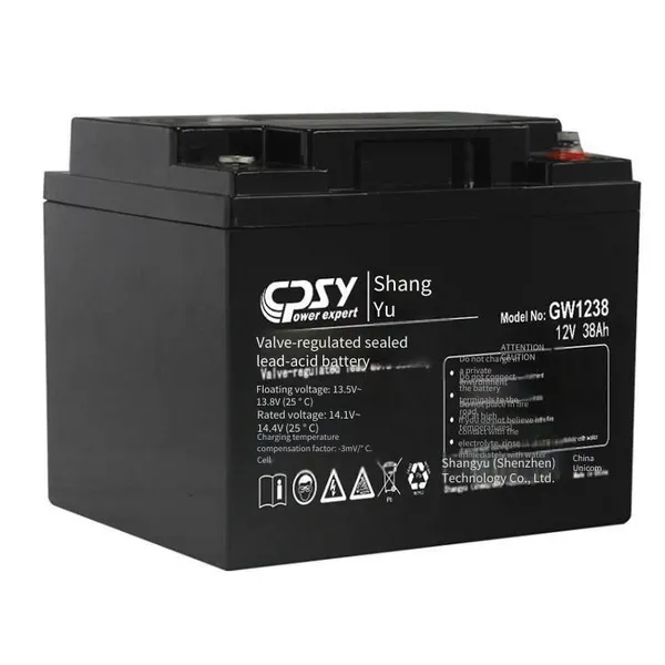 Shangyu 6-gfm-38 Battery, 12v 38ah Maintenance-free Valve-regulated Sealed Lead-acid Battery for dc Screen and Ups Power Supply photo-2