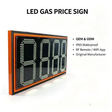 Weatherproof LED Fuel Price Sign for Outdoor Gas Stations Petrol Station Led Signs photo-2