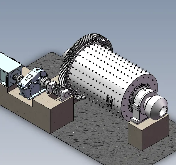 Low Noise Ball Mill Package For Enclosed Processing Plants