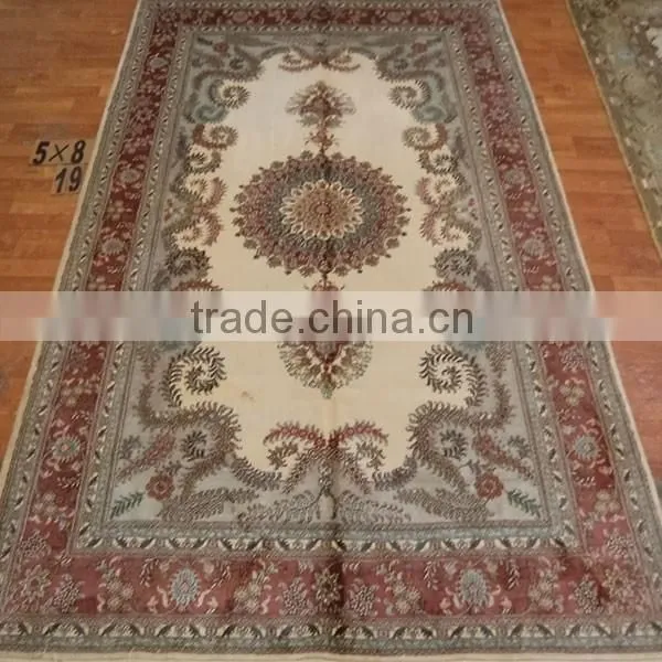 5'x8'ft Persian Cotton Carpet Beautiful Red Color Handmade Cotton Rugs photo-2