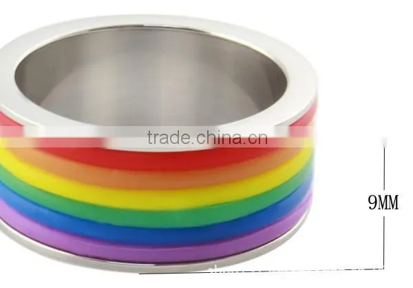 Custom Wholesale Stainless Steel Colorful Ring photo-5