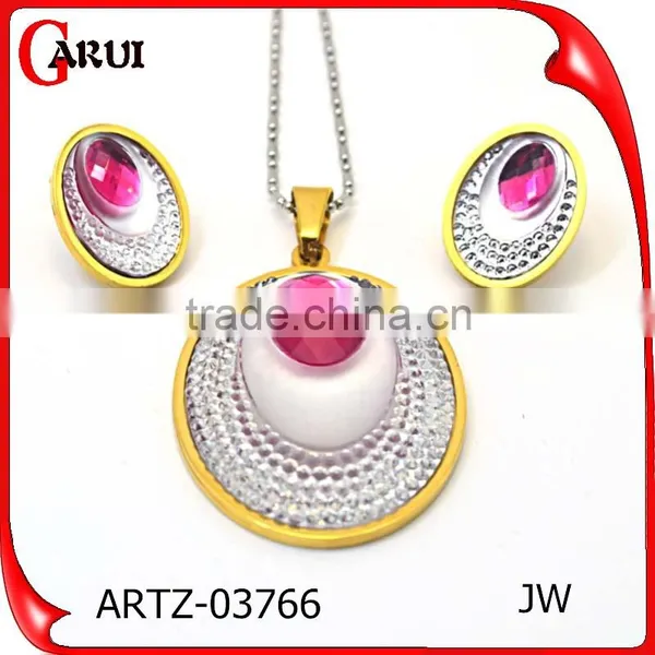Jewelry Set In Latest Design Pendant Necklace Fashion Heavy Jewelry Set photo-2