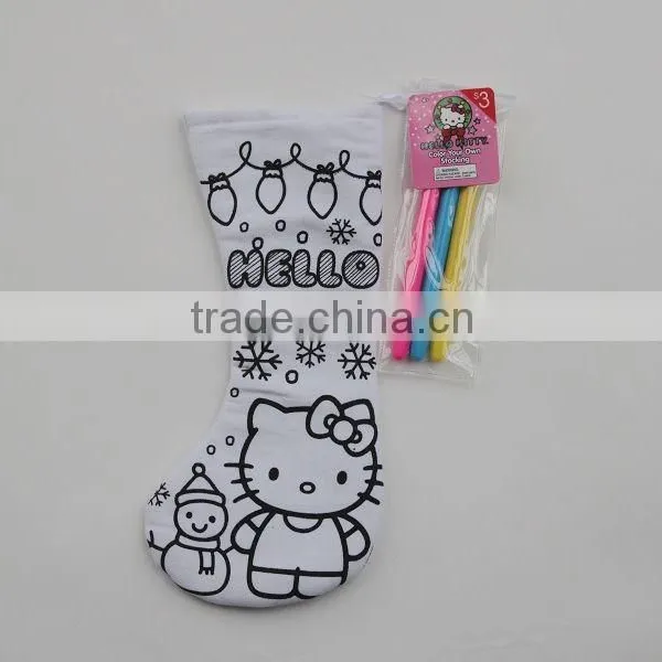 Color Your Own Nativity Christmas Stockings photo-2