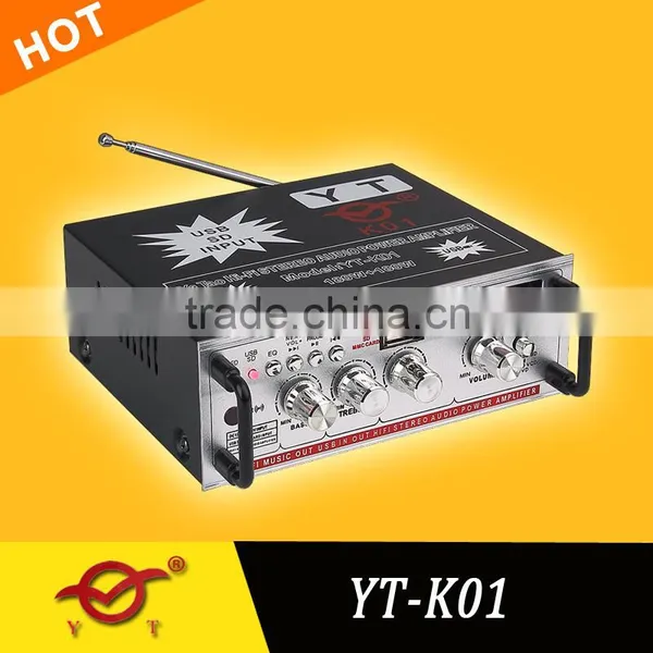 Small Amp Stereo Car Woofer With Amplifier Player YT-K01 photo-3