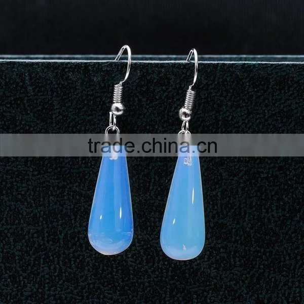 2016 New Factory Direct Natural Stone Opal Drop Earrings SMJ0157 photo-5