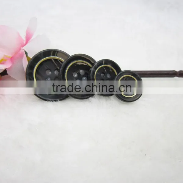 Sedex Audited Factory 2 Pillar Polyester Horn Button, Resin Horn Button photo-6