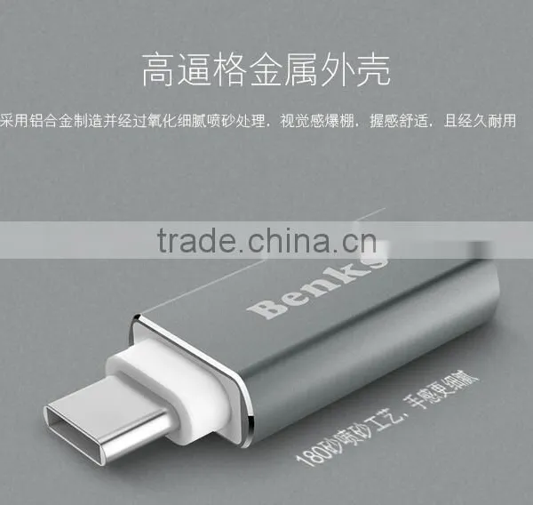 BENKS Original S Type-c Adapter for Macbook Mini Type-c to Usb Metal 3.0 Adapter for Macbook photo-3