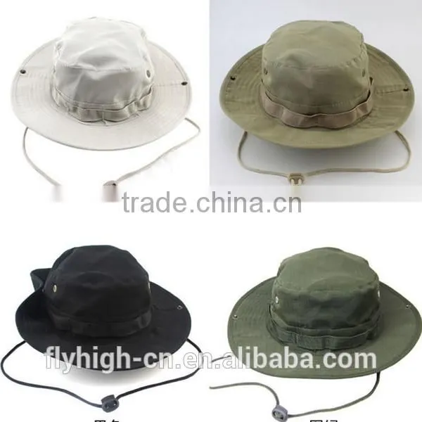High Quality Logo Outdoor Cotton Camouflage Bucket Hat photo-4