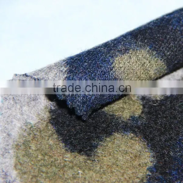 Camouflage Pattern Wool Fabric for Women 4F13019#4 photo-3