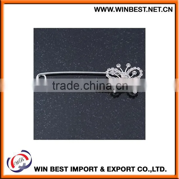 China Wholesale Costume Jewellery Trendy Brooches, Rhinestone Pin for Wedding photo-6