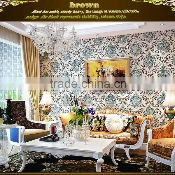 Wall Design Classic Decorating European Floral Wallpaper photo-6