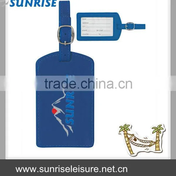 36175# Travel Smart PU Leather Bright Executive Luggage Tag