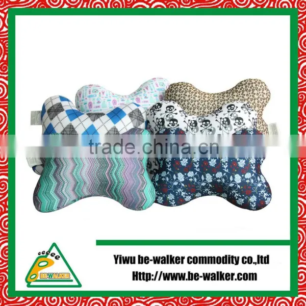 Bone Shape Soft Car Neck Pillow,Beads Filled Polyester Cushion
