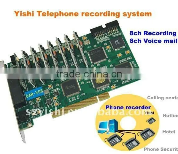 V07 Telephone 8 Lines Voice Recorder 7 Lines Answering Machines