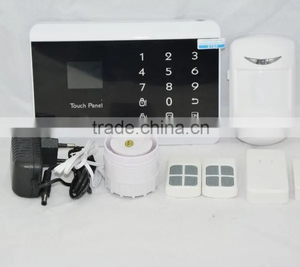 99 Zones Wireless GSM+PSTN Dual Network Color Touchscreen Burglar Home Security Alarm Systerm