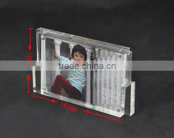 22mm Transparent Acrylic Magnetic Photo Frame Bolck photo-4