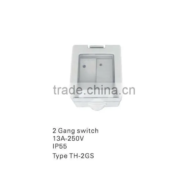2 Gang Waterproof Switch
