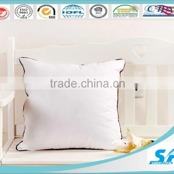 Square Shape Goose Duck Down Fill and Cotton Pillow Cushion Insert