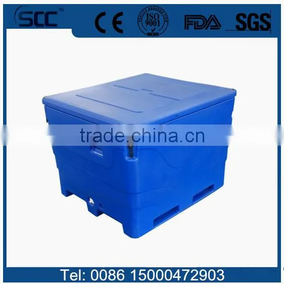 Rotational Molded Fish Transport Plastic Bins, PE Plastic Tote Bins photo-3