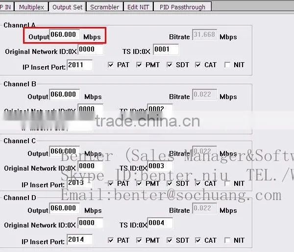 IP Multplexer Scrambler (64*IP-UDP/multicast Gigabit In,4*ASI Out) photo-2