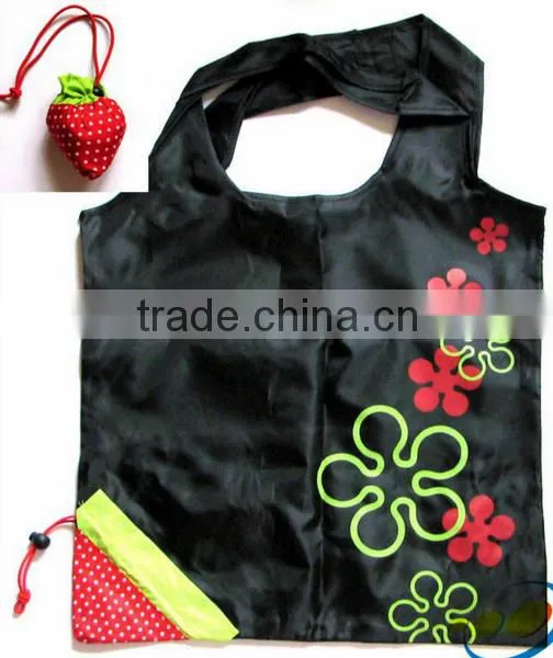 190T Polyester Foldable Strawberry Bag for Shopping photo-6