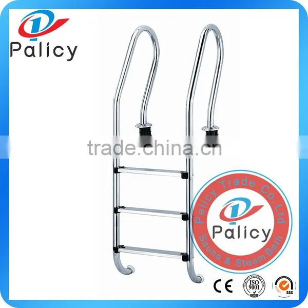 Extendable Swimming Pool Stainless Steel Handrail With Plastic 2/3/4 Steps for In-ground Pool photo-3