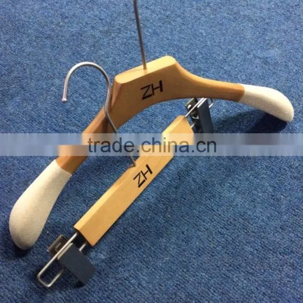Natural High Quality Wooden Hanger Top Wooden Hanger Long Hook Hanger photo-2