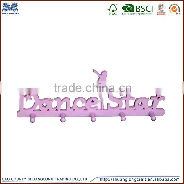 2016 Best Selling Item Wooden Coat Hook With Alphabet Letter , Wooden Coat Hook Wholesale photo-3