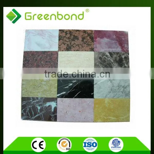 Greenbond Aluminum Composite Polyethylene Core Marble Acp Marble Wall Cladding photo-5