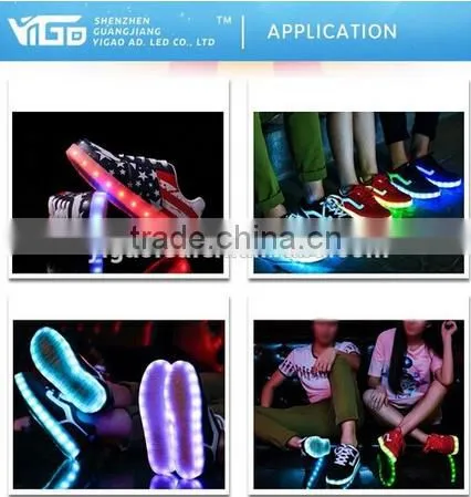 RGB Wearable LED Shoes Strip Lighting New for Show photo-2