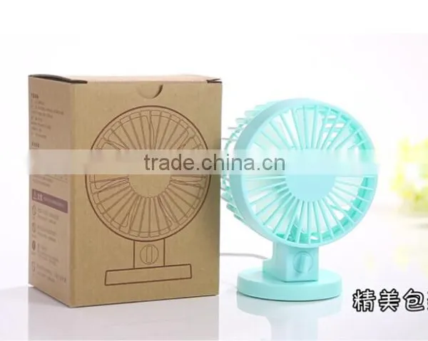Double Motor Dual Leaves High Quality Portable Desk Mini USB Fan photo-2
