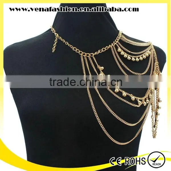Pearl Sex Body Chain Jewelry for Women, Shoulder Body Chain photo-4