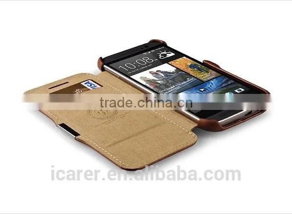 Genuine Leather Right Open Case For HTC ONE M8 photo-2