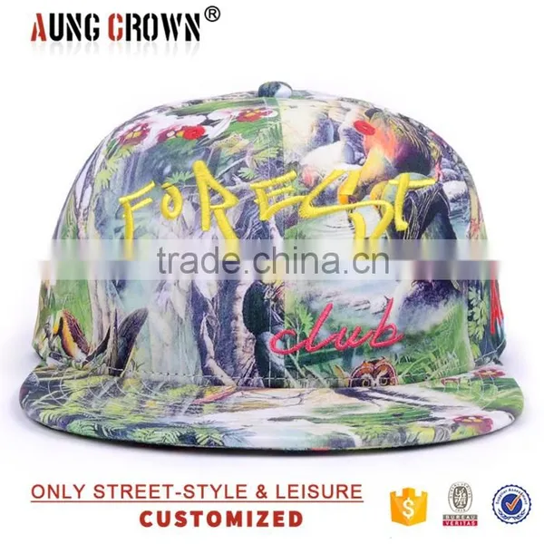 Flower Snapback Caps,flower Snapback Cap Custom,floral Fabric Snapback Cap photo-2