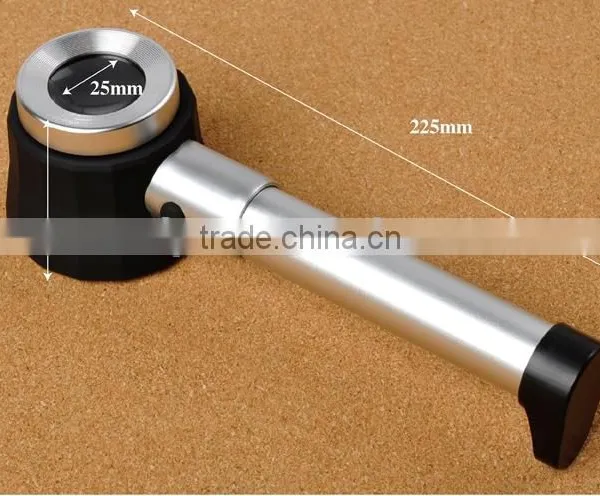 8011 10X Magnifier Loupe,Handheld LED Optical Magnifying Glass photo-3