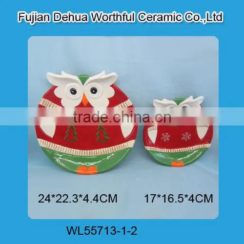 High Quality Ceramic Christmas Flower Pots,ceramic Owl Flower Pots photo-5
