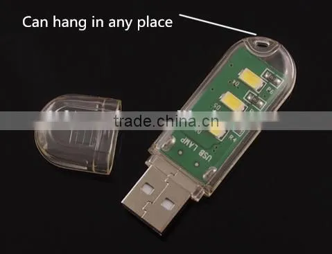 Mini USB LED Light 3 LED Portable Mini USB 3 LED USB LED Lamp With High Power for Night Light photo-5