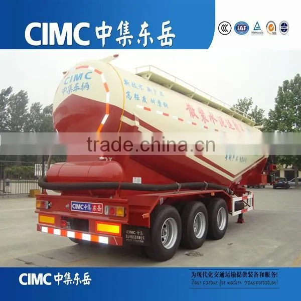 CIMC Low Price 3 Axles Bulk Cement Silo Tankers Semi Trailers / Bulk Cement Truck Trailer for Sale photo-6
