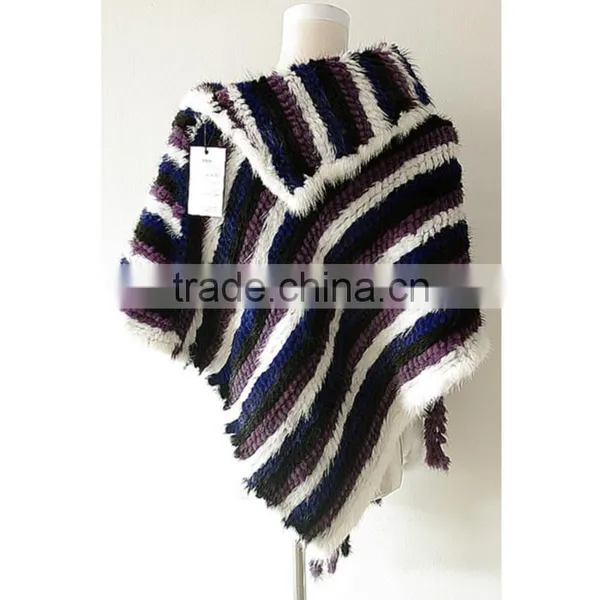 Real Mink Fur Woman Fashion Shawl/Poncho KZ14081 photo-3