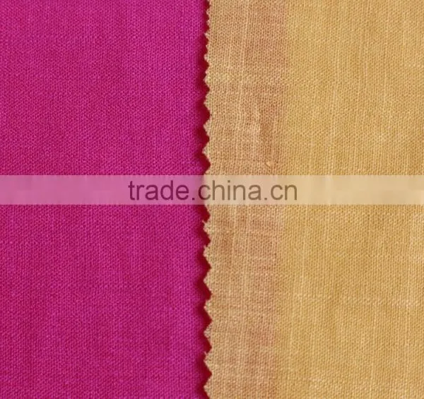 Plain Dyed Solid Color Woven Linenette Blend Nylon Viscose Fabric photo-6