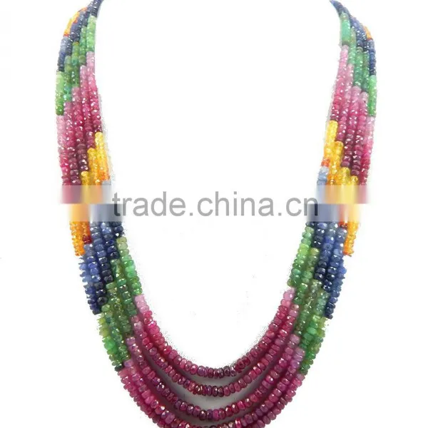 Natural Shaded Faceted Sapphire Beads photo-2