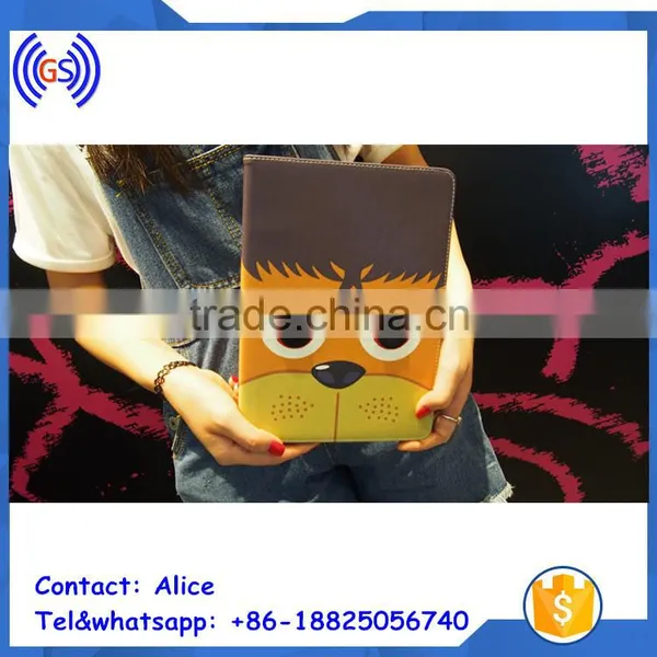 China Classical Embroidered Leather Case For Ipad, Stand Leather Case for Ipad photo-3