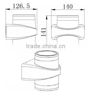 W-3037 IP54 12W Electrical up and Down LED Wall Light Fitting photo-3